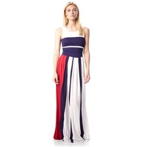French Connection Medina Striped Maxi Dress